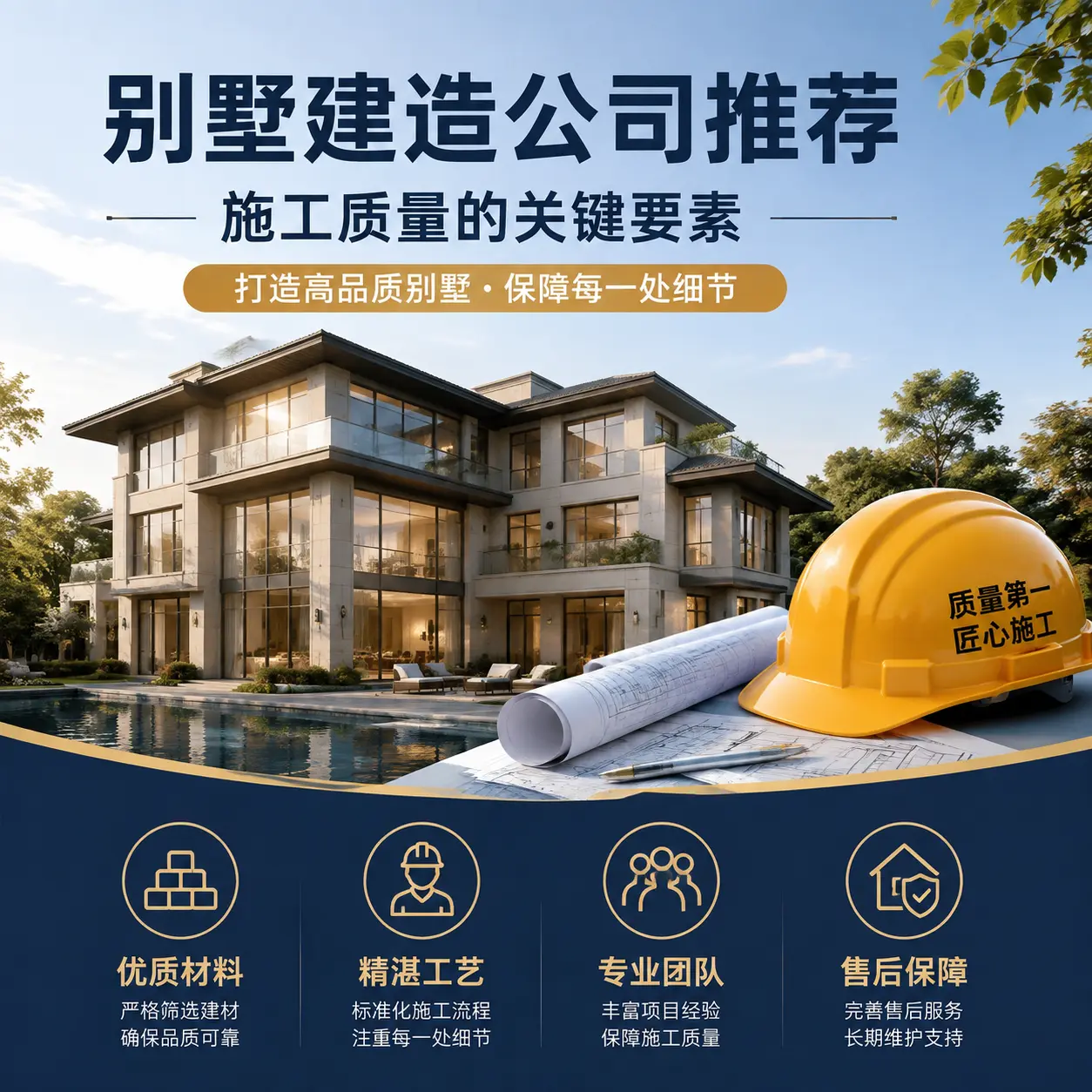 别墅建造公司推荐: 岑巩 施工质量的关键要素