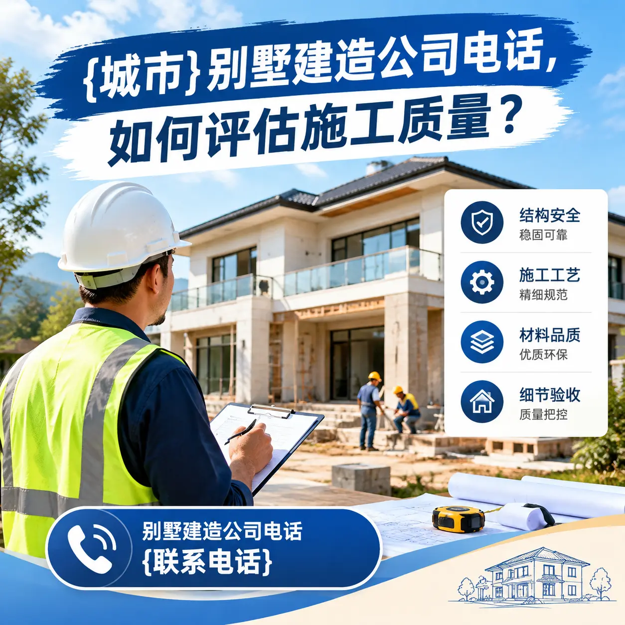 岑巩别墅建造公司电话,如何评估施工质量?